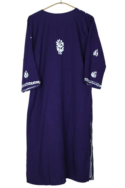 HOOR PURPLE LONG RAYON KURTA