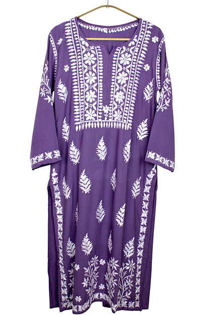 LILY PURPLE LONG RAYON KURTA