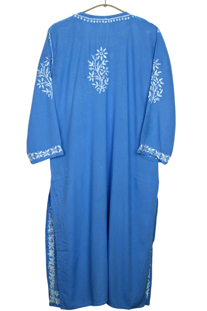 LILY POWDER BLUE LONG RAYON KURTA