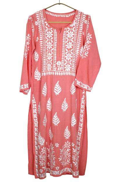 LILY PEACH LONG RAYON KURTA