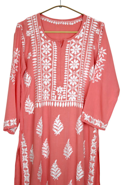 LILY PEACH LONG RAYON KURTA