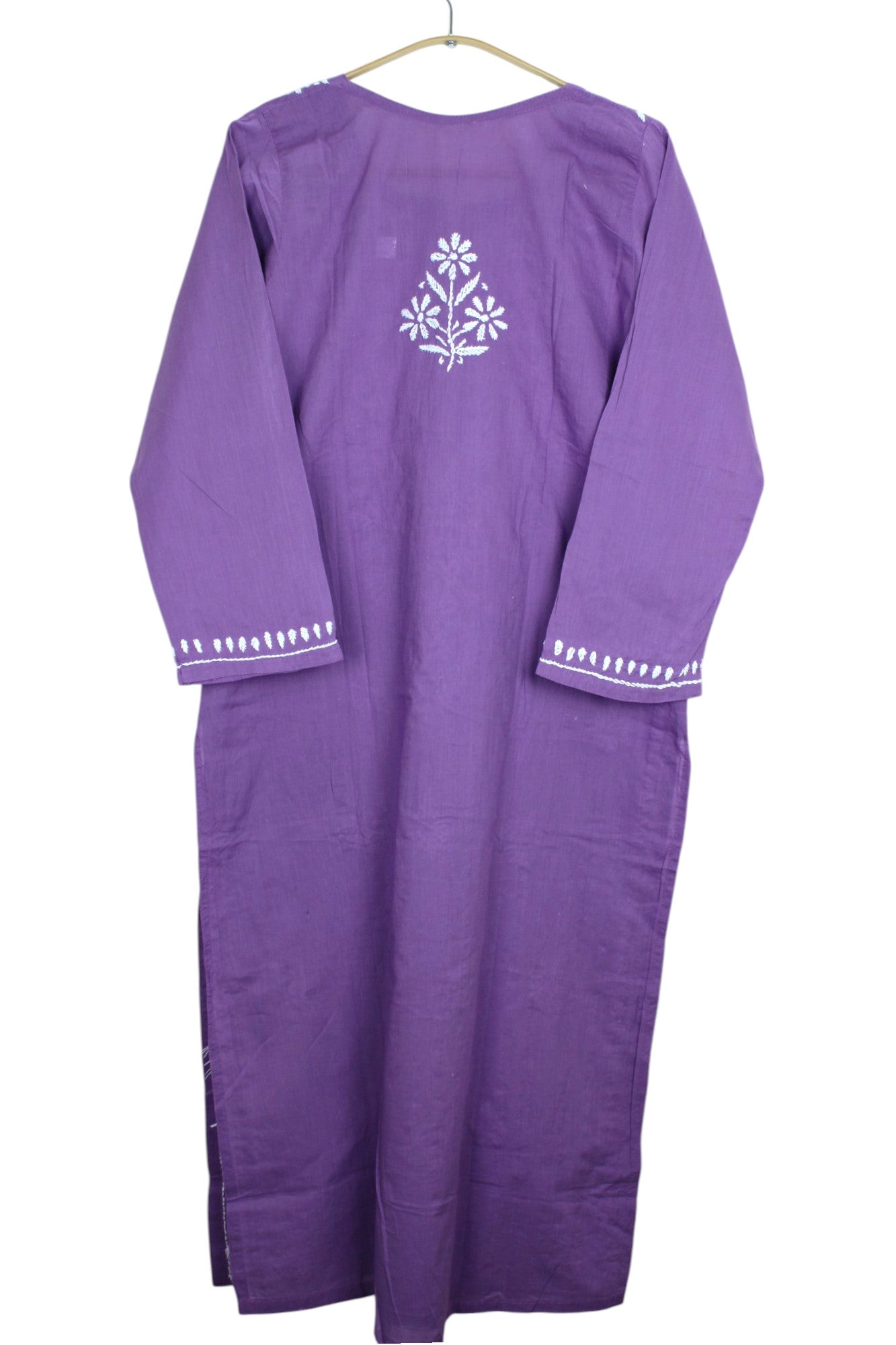 AYAT DUSTY PURPLE COTTON LONG KURTA