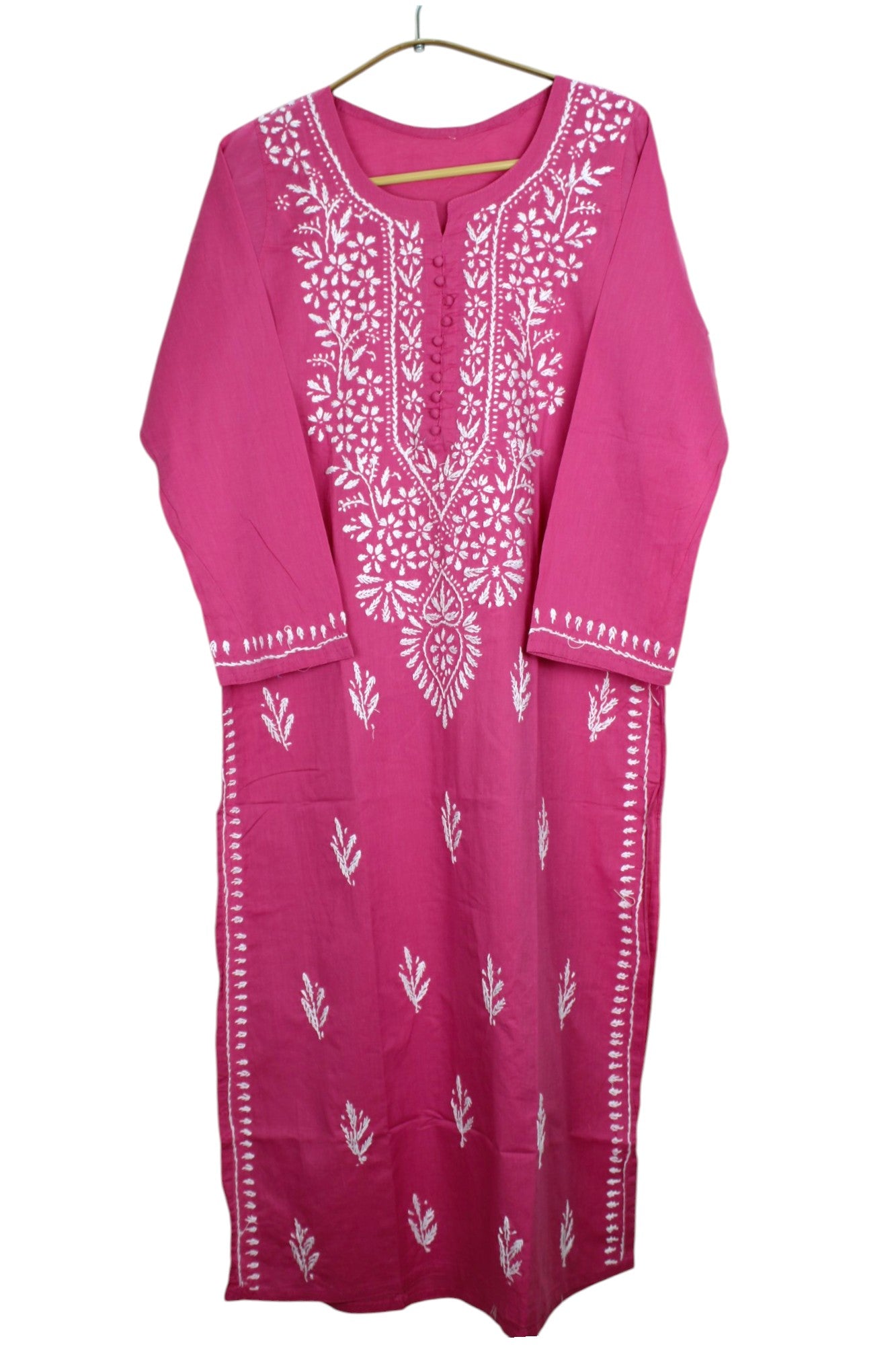 AYAT ROSE PINK COTTON LONG KURTA