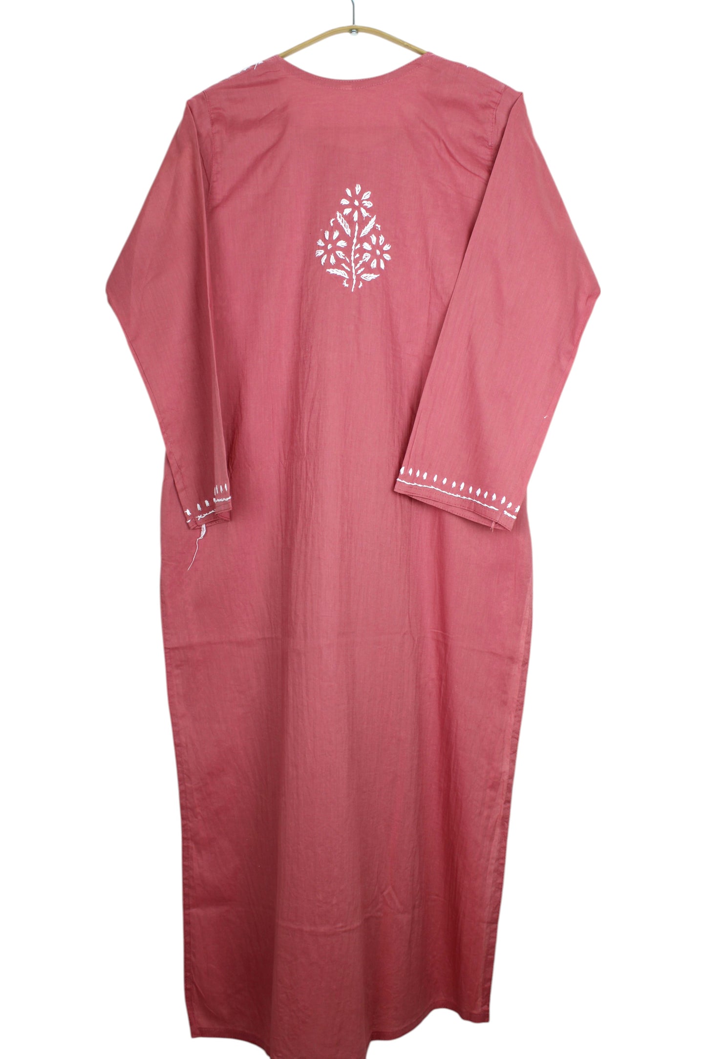 AYAT PEACH COTTON LONG KURTA