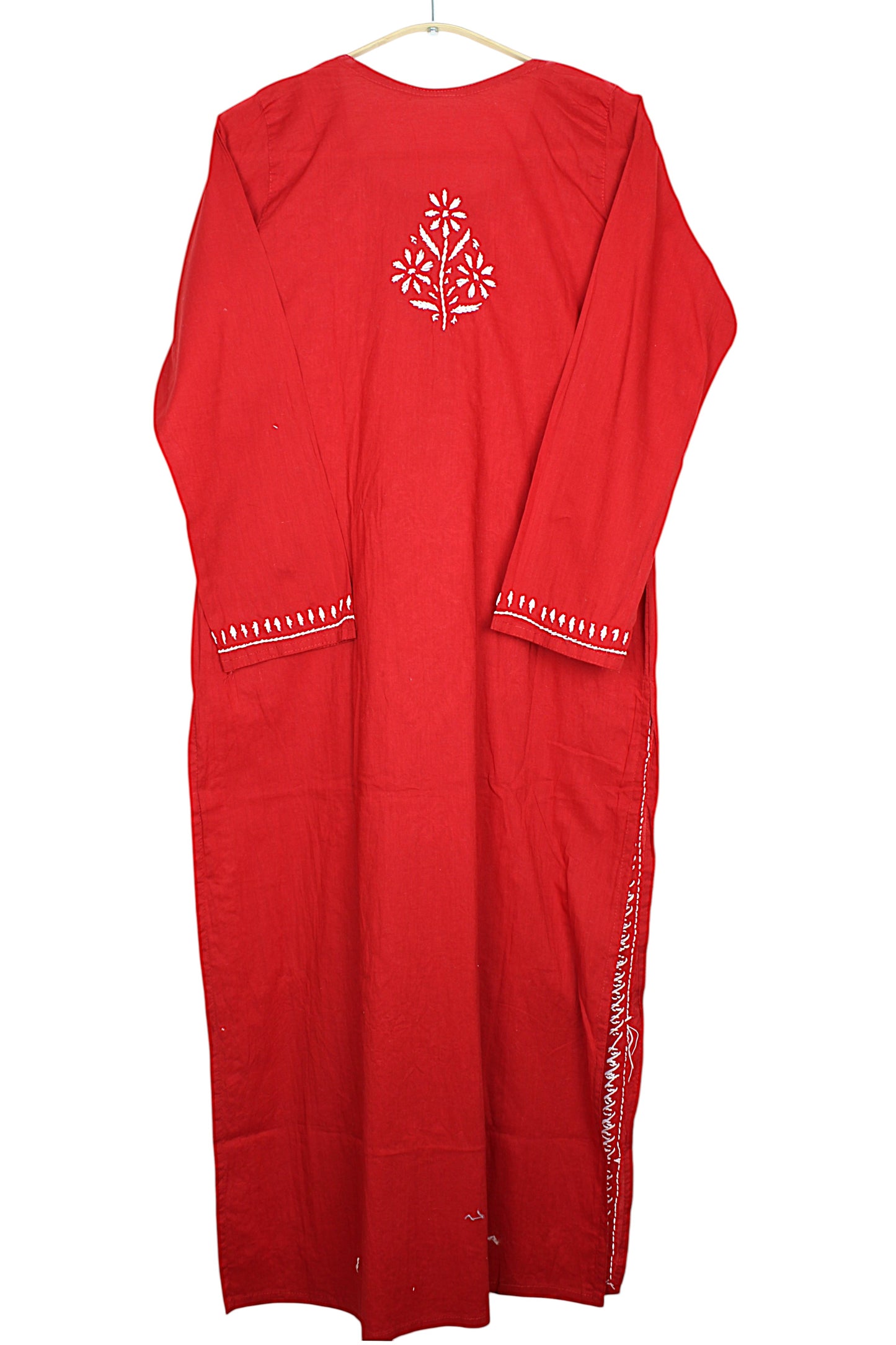 AYAT RED COTTON LONG KURTA