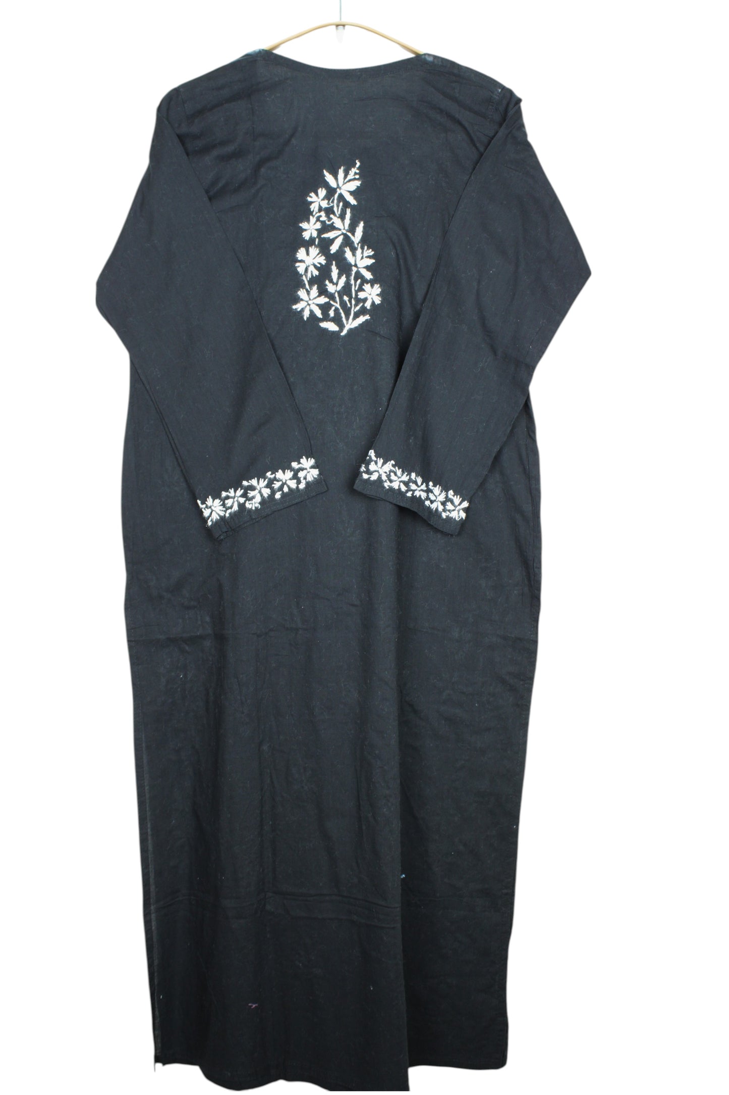ZOYA BLACK COTTON LONG KURTA