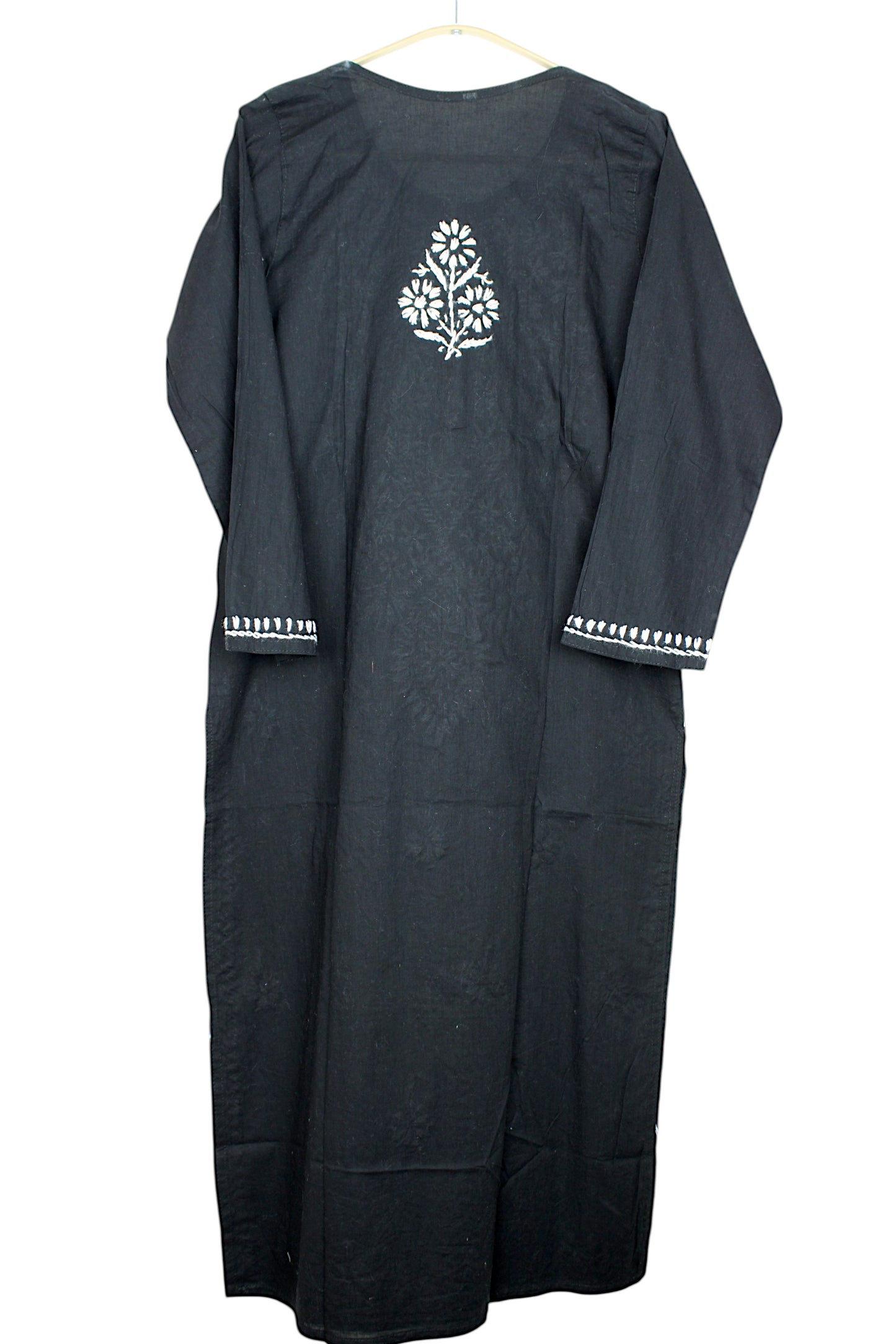 AYAT BLACK COTTON LONG KURTA