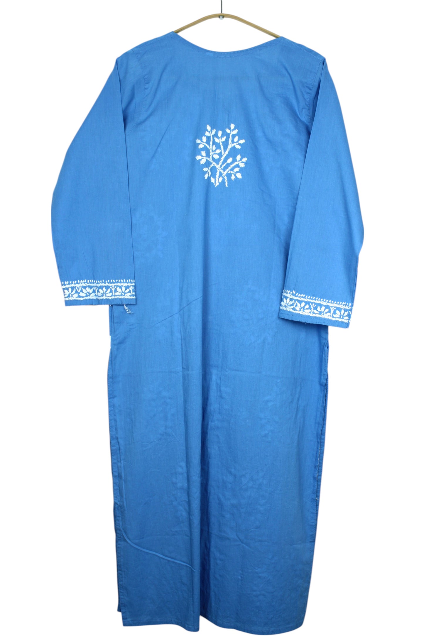 DUA POWDER BLUE COTTON LONG KURTA