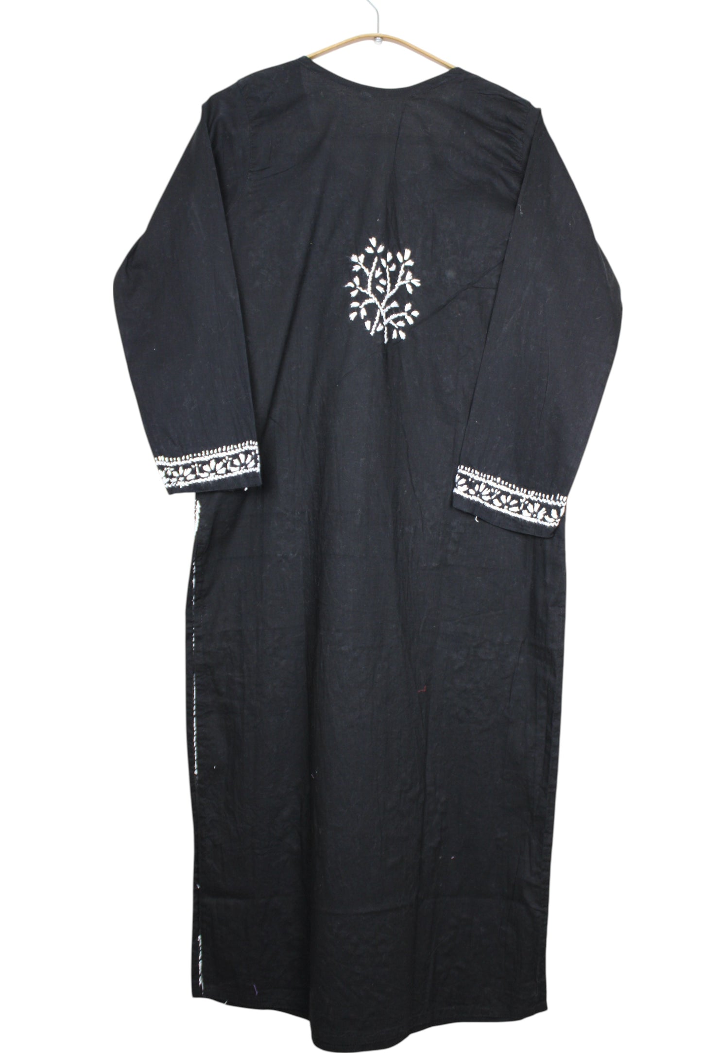 DUA BLACK COTTON LONG KURTA