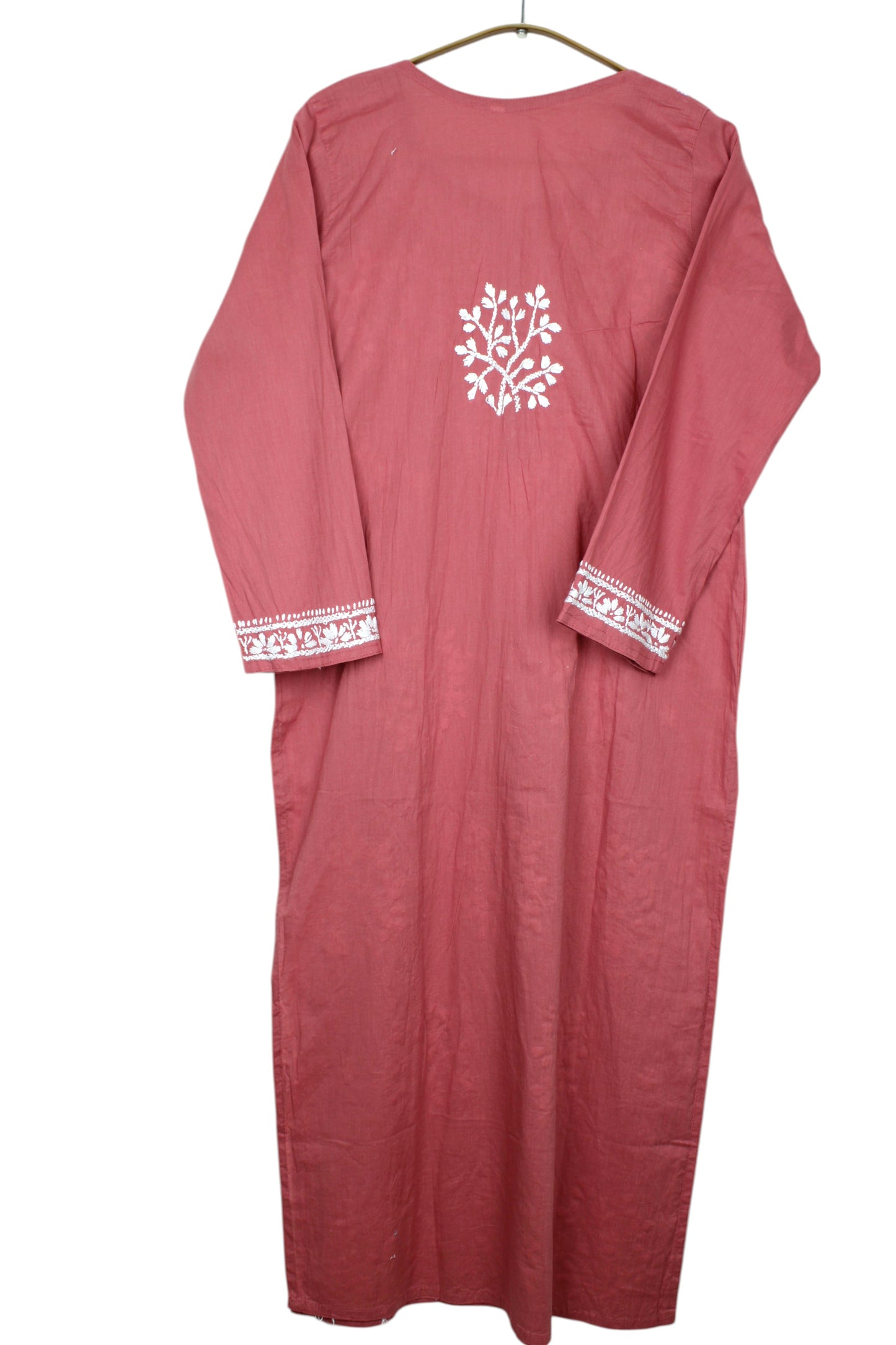 DUA RUSTY ORANGE COTTON LONG KURTA