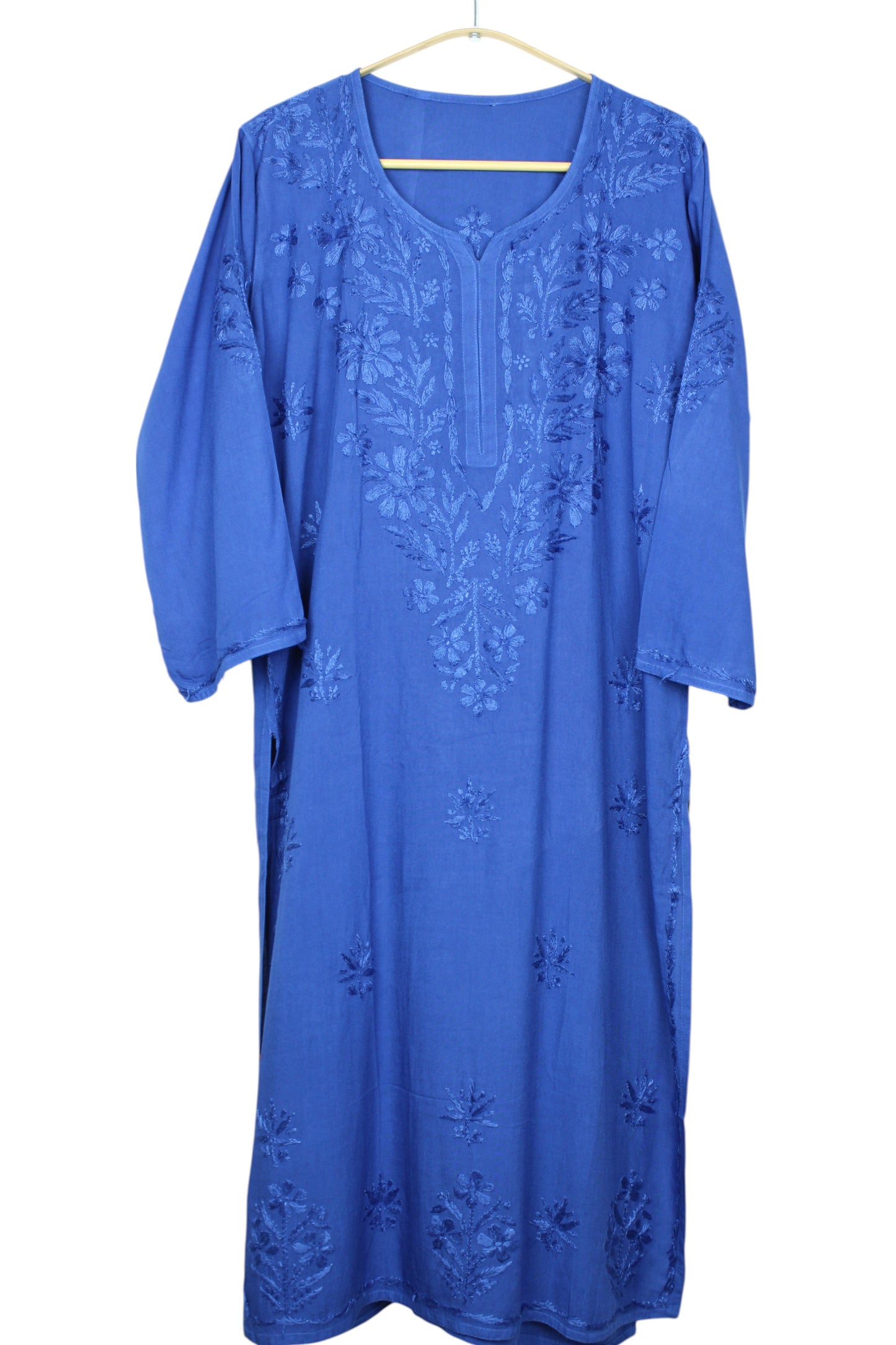 MEHER NAVY BLUE RAYON LONG KURTA