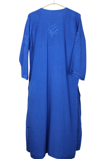MEHER NAVY BLUE RAYON LONG KURTA