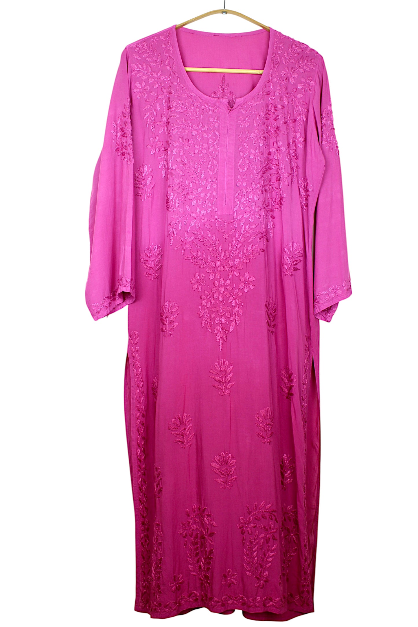 HUDA MAGENTA DUAL SHADE MODAL LONG KURTA