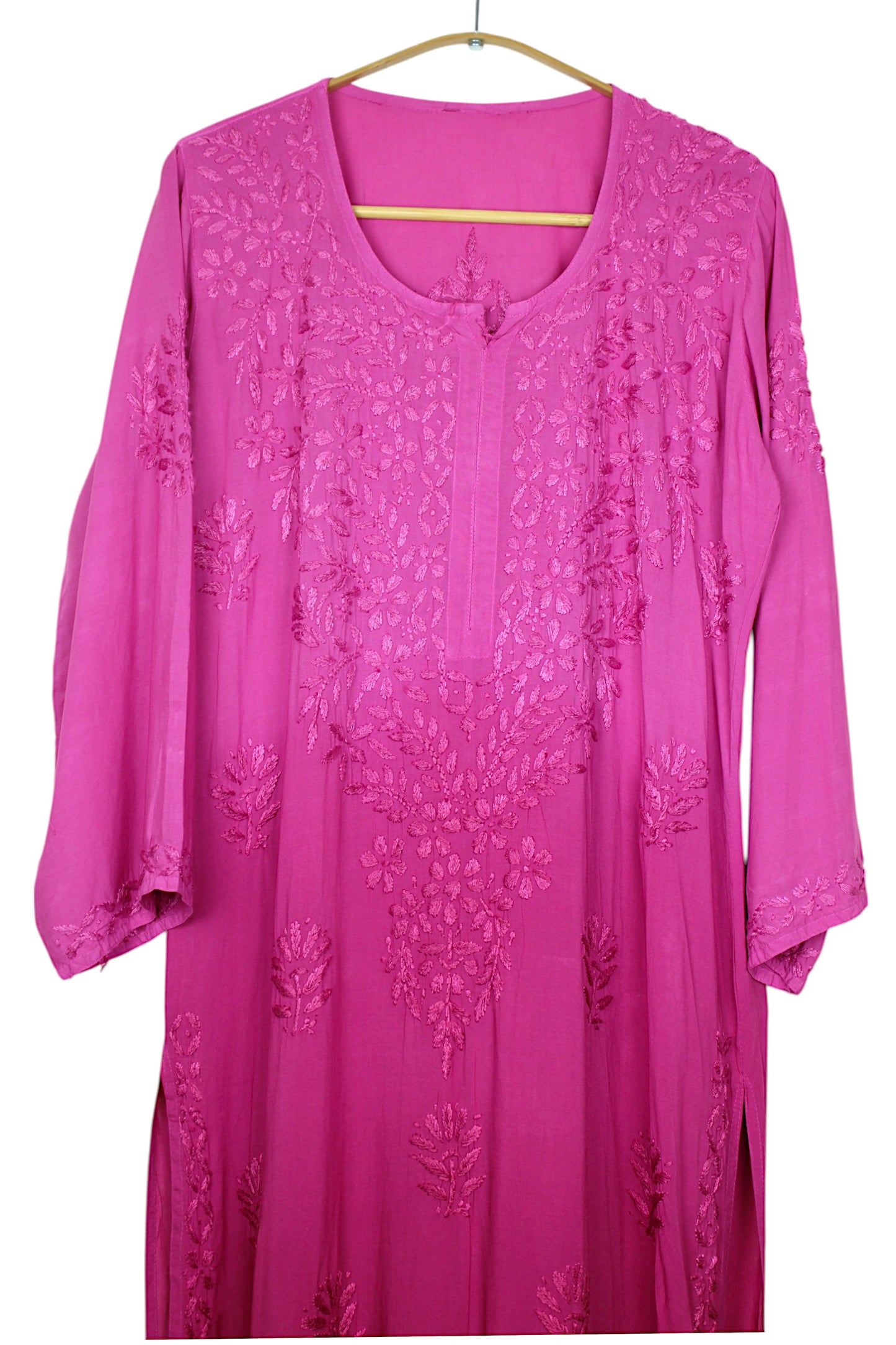 HUDA MAGENTA DUAL SHADE MODAL LONG KURTA