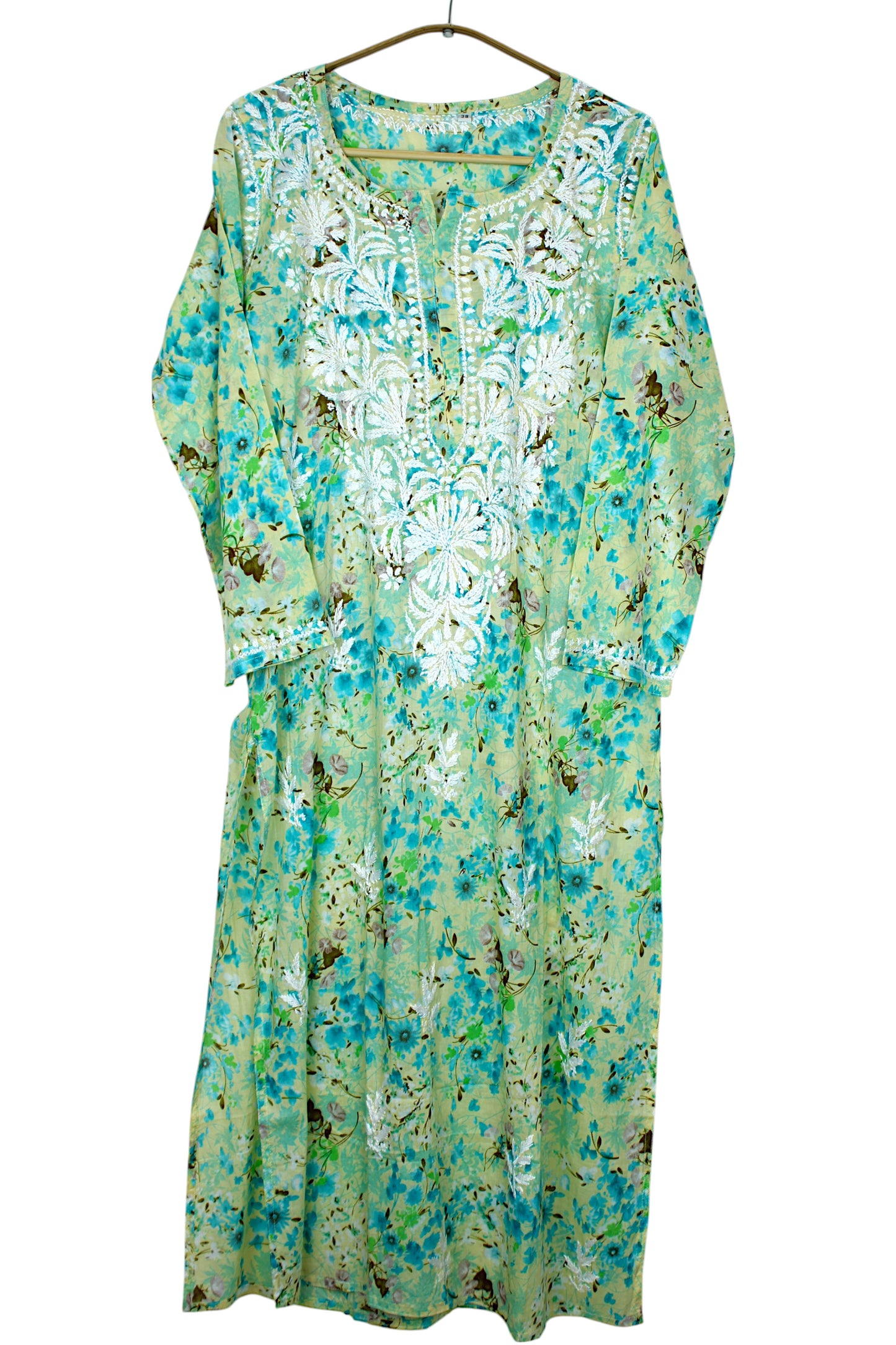 AIRA MINT GREEN MULMUL LONG KURTA