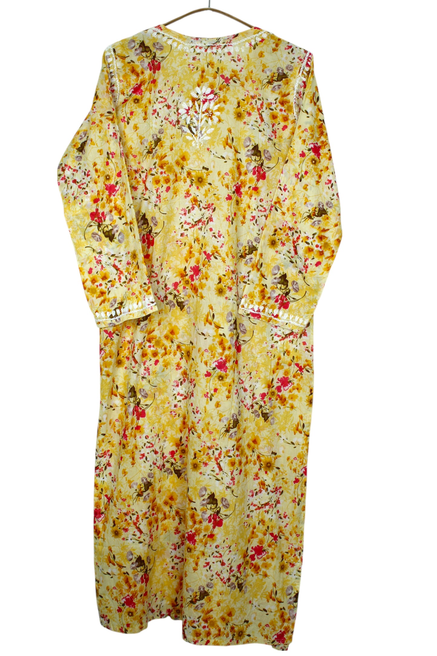 AIRA YELLOW MULMUL LONG KURTA