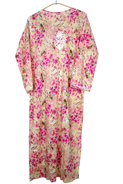 AIRA PINK MULMUL LONG KURTA