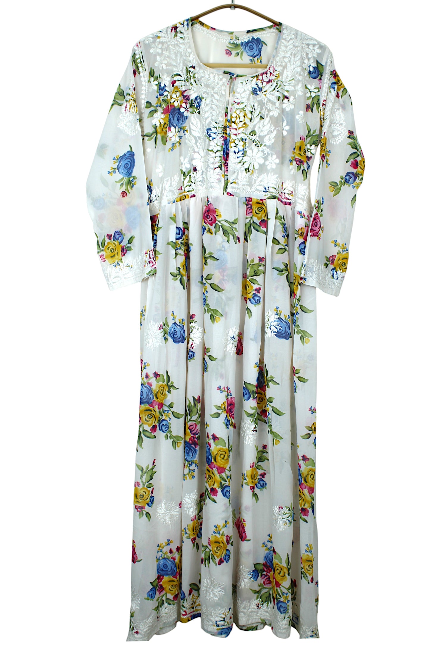 INAYA WHITE GEORGETTE DRESS