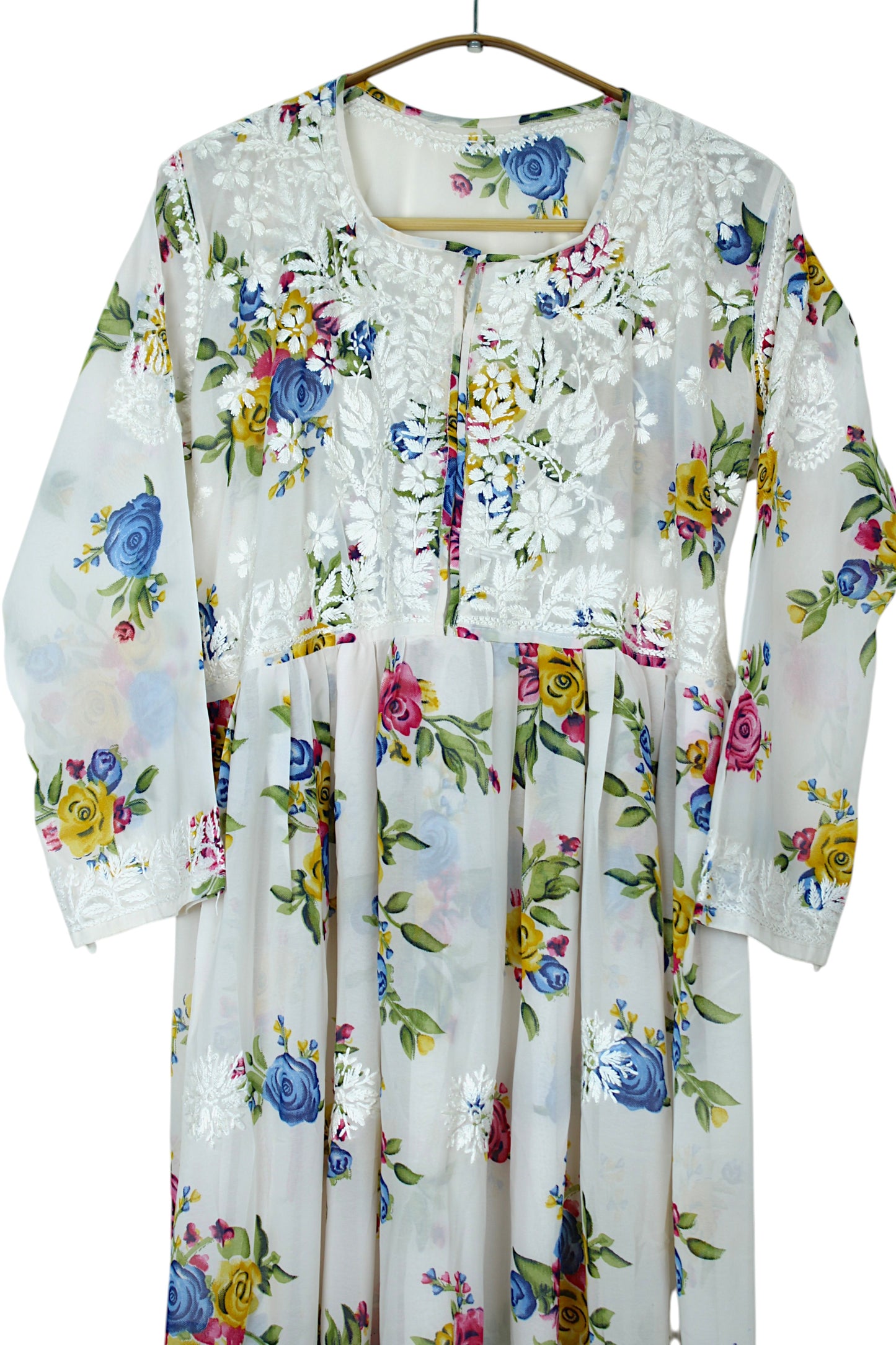 INAYA WHITE GEORGETTE DRESS