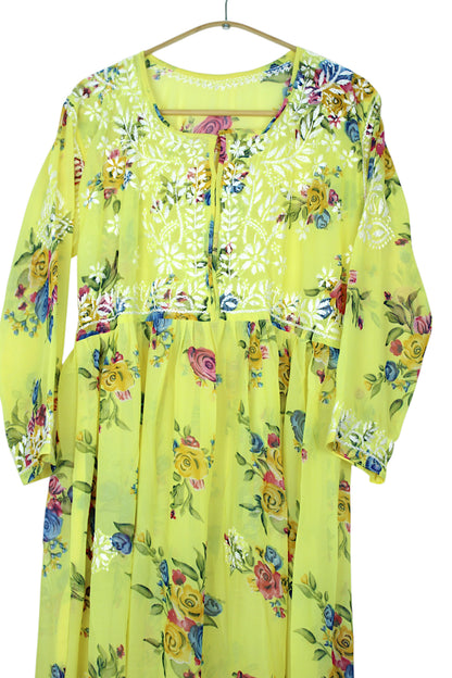 INAYA YELLOW GEORGETTE DRESS