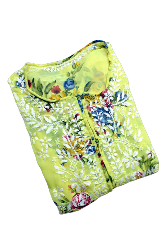 INAYA YELLOW GEORGETTE DRESS