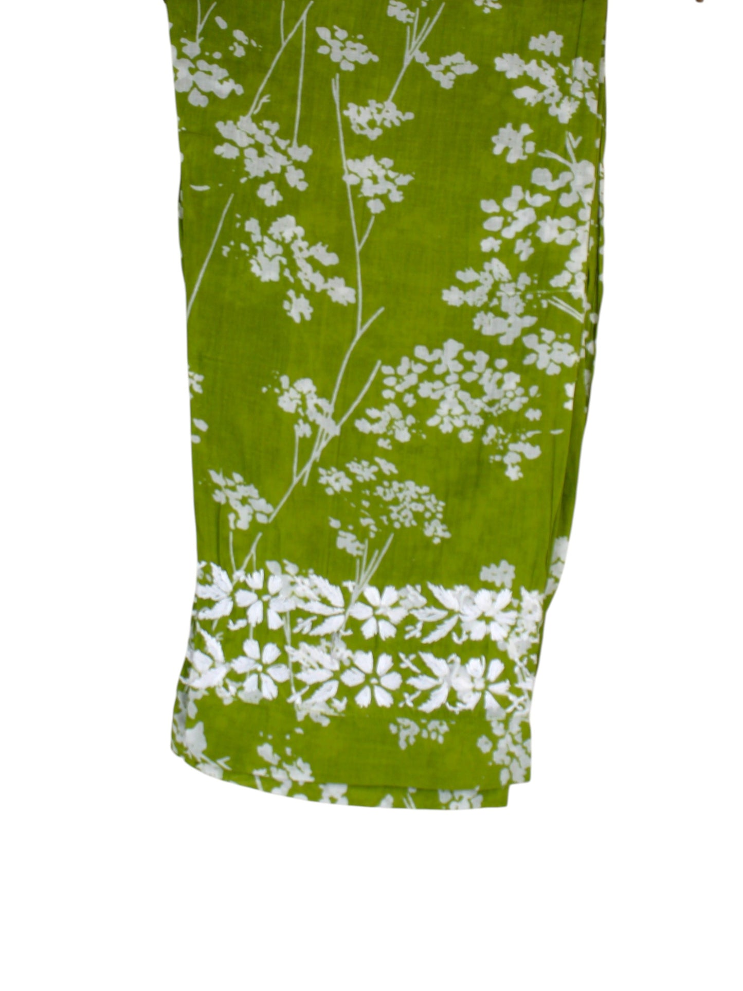 TUBA GREEN MULMUL PRINTED KURTA WITH PANT