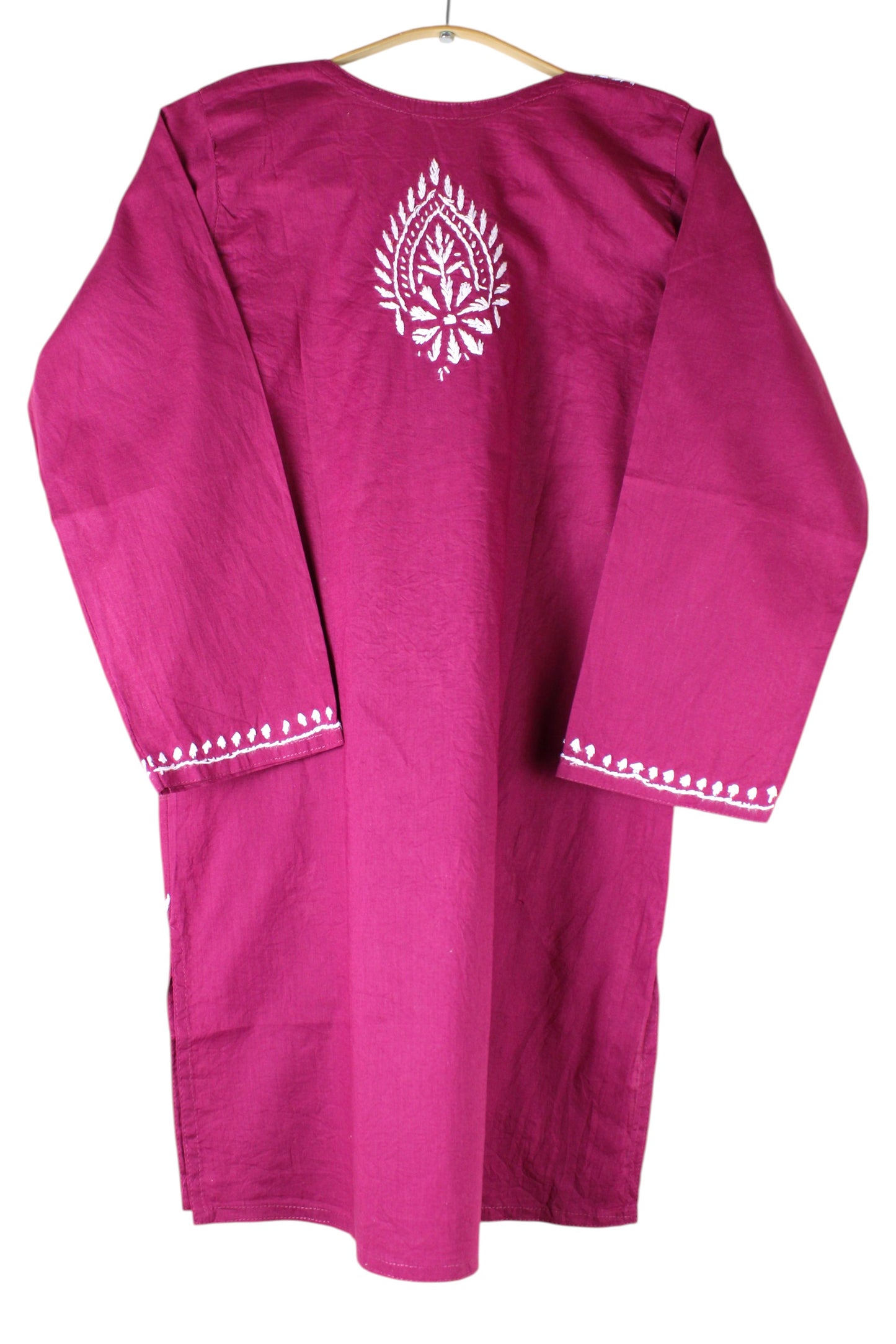 SUHANI WINE PINK RED COTTON SHORT KURTA