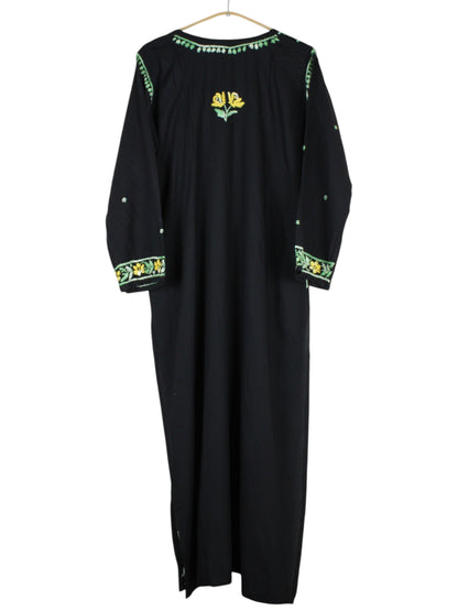 IRINA BLACK & YELLOW PREMIUM RAYON KURTA SET