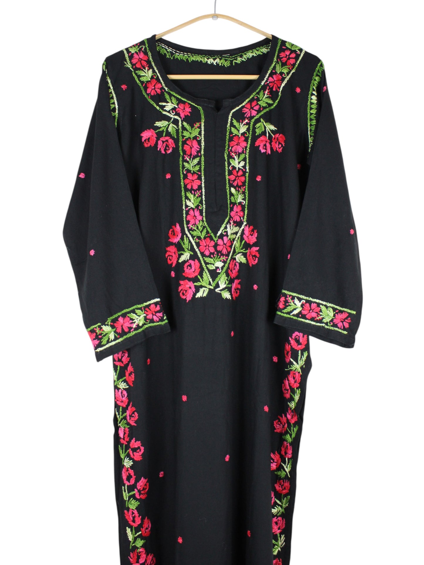 IRINA BLACK & ROSE RED PREMIUM RAYON KURTA SET