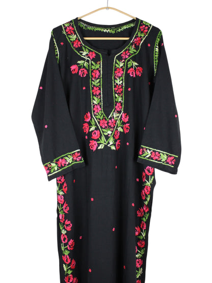 IRINA BLACK & ROSE RED PREMIUM RAYON KURTA SET