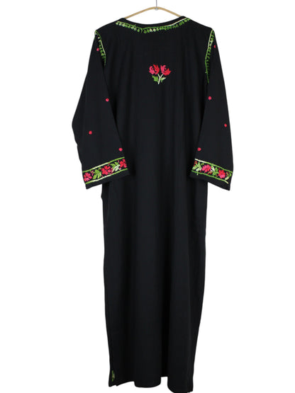 IRINA BLACK & ROSE RED PREMIUM RAYON KURTA SET