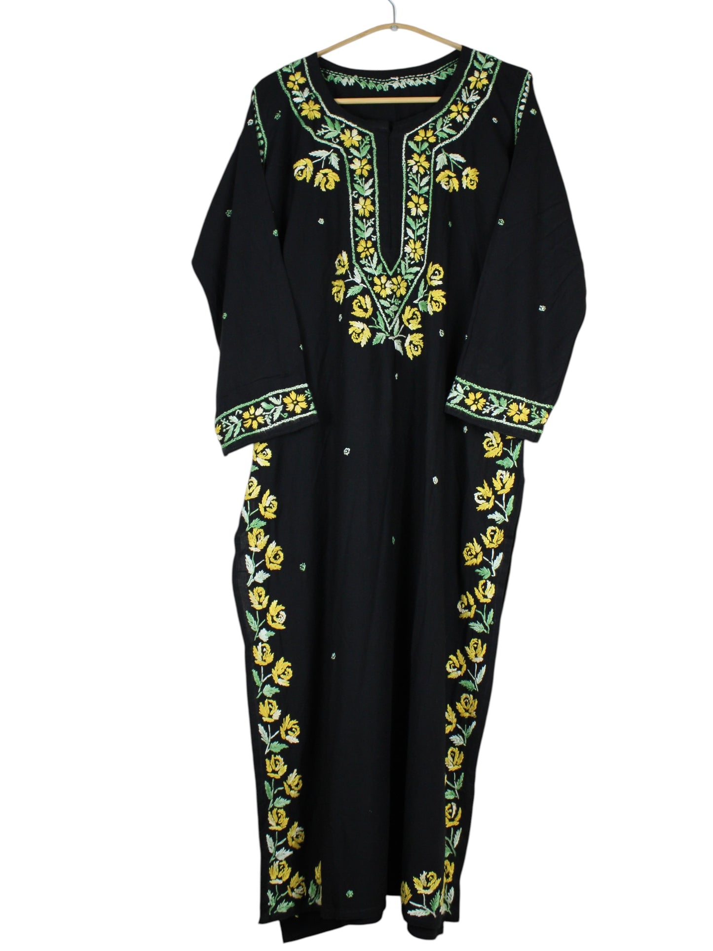 IRINA BLACK & YELLOW PREMIUM RAYON KURTA SET