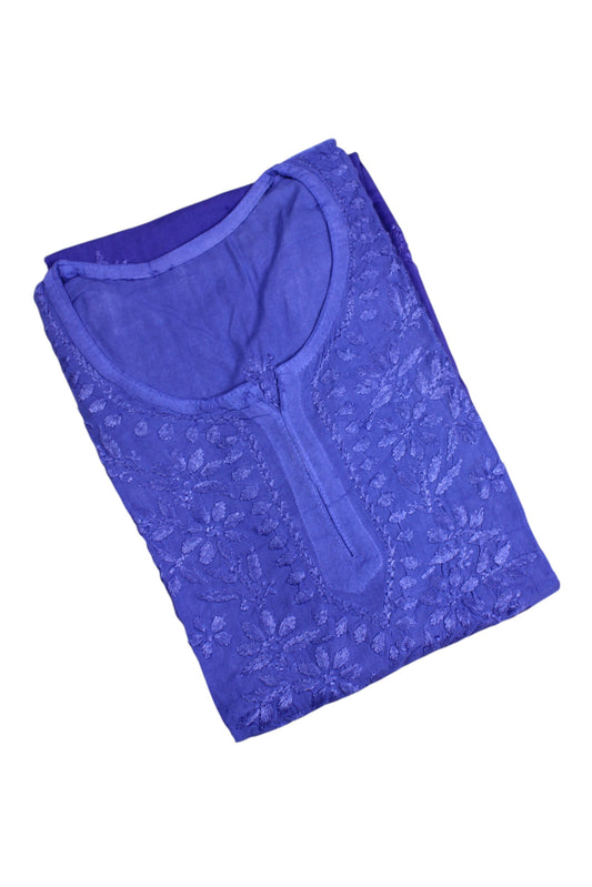 KIARA BLUE RAYON OMBRE SHADE SHORT KURTA
