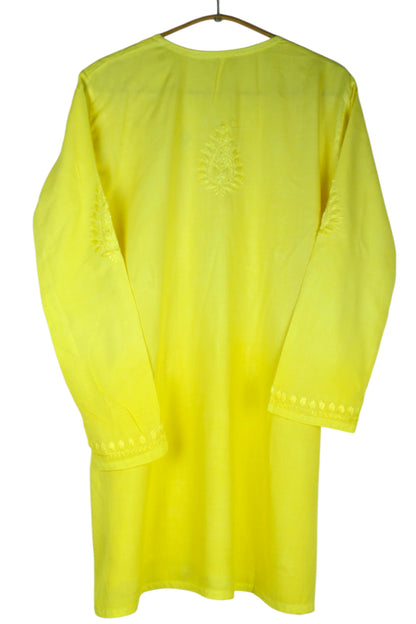 KIARA YELLOW RAYON OMBRE SHADE SHORT KURTA