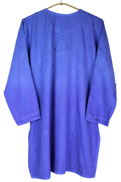 KIARA BLUE RAYON OMBRE SHADE SHORT KURTA