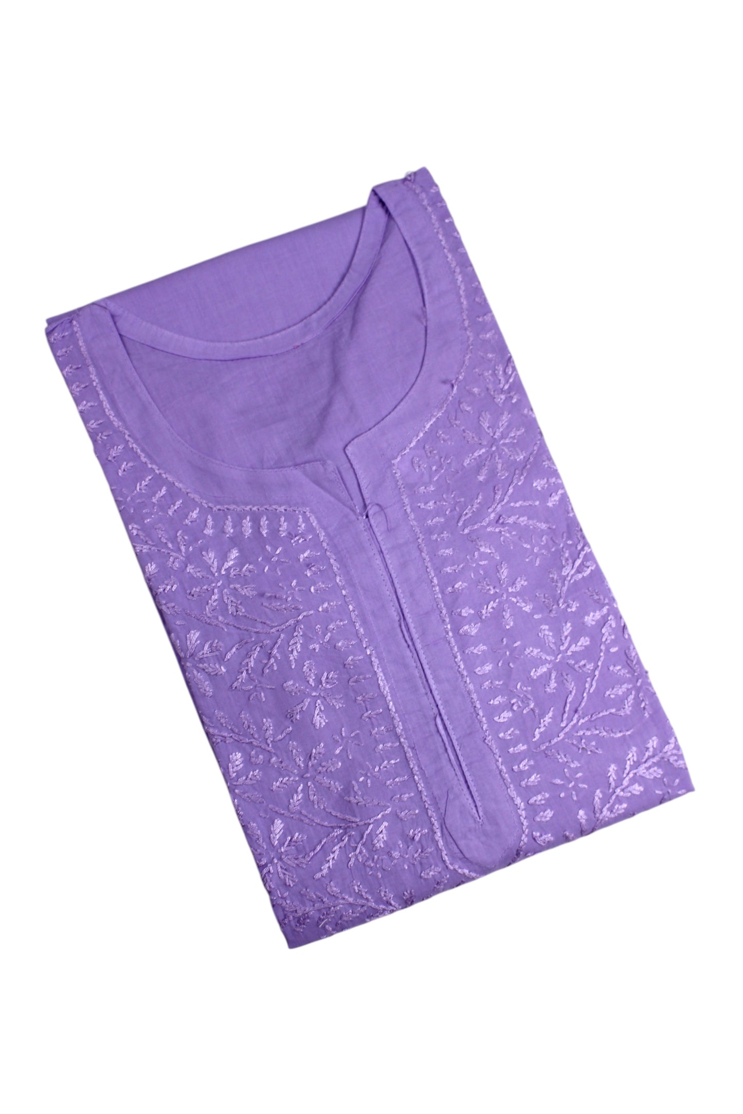 KIRAN LAVENDER COTTON LONG KURTA