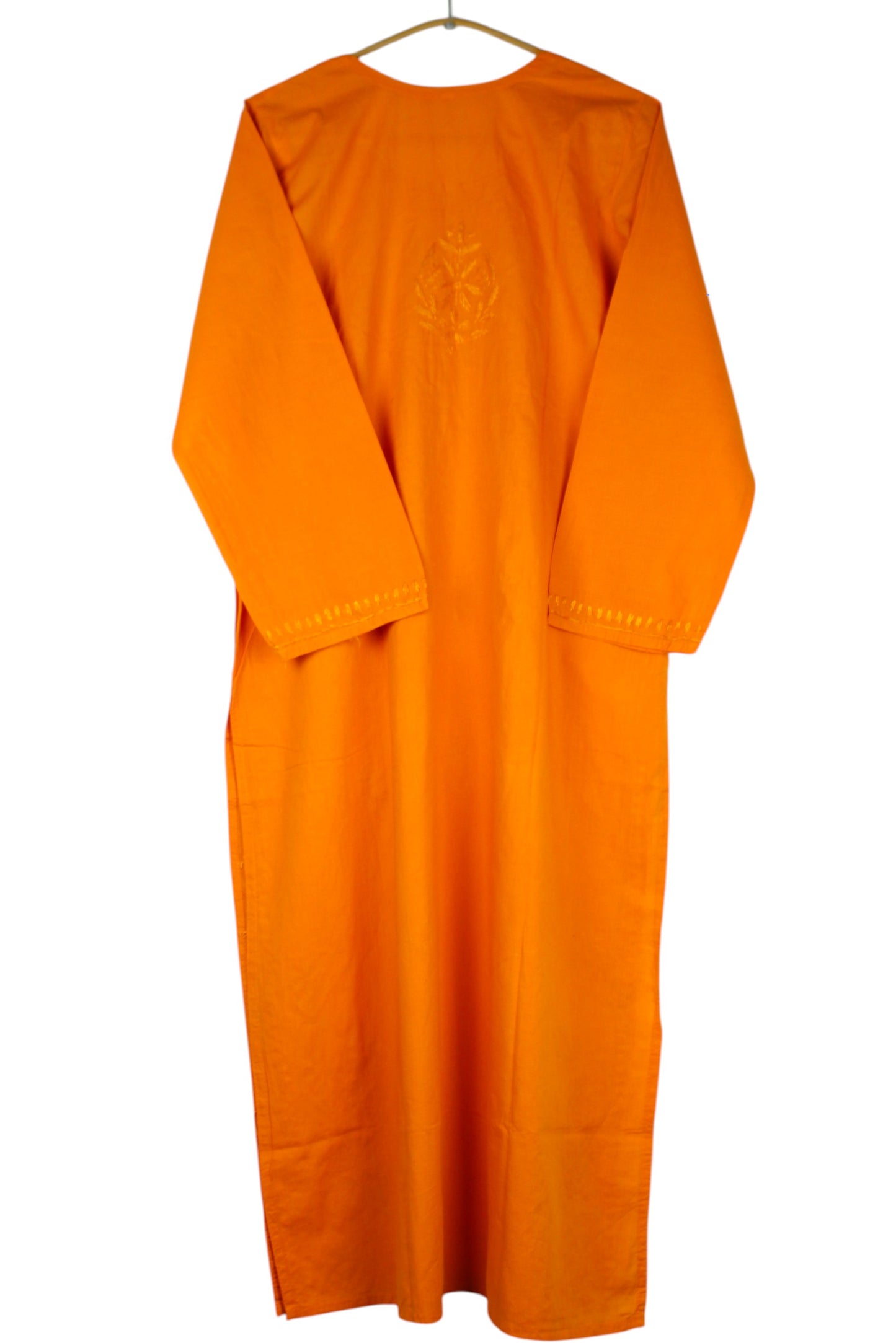 KIRAN SAFFRON ORANGE COTTON LONG KURTA