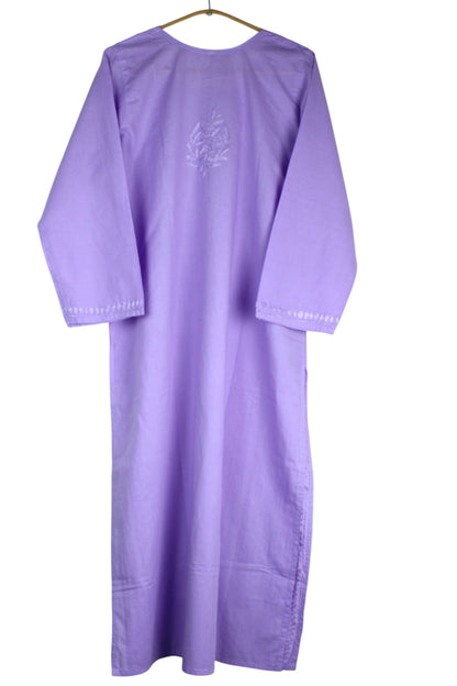 KIRAN LAVENDER COTTON LONG KURTA