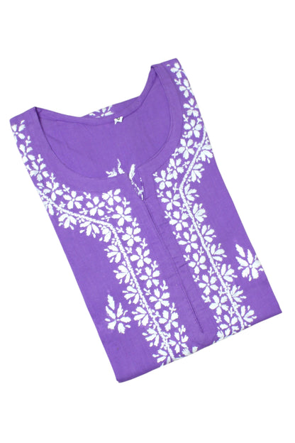 ZOYA LAVENDER COTTON LONG KURTA