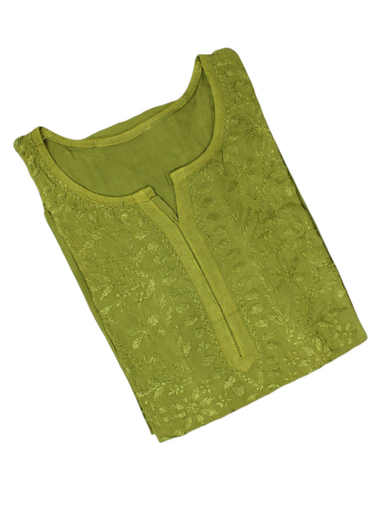 MEHER MEHNDI GREEN RAYON LONG KURTA