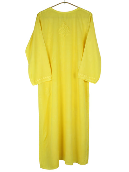 MEHER YELLOW RAYON LONG KURTA