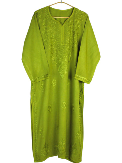 MEHER MEHNDI GREEN RAYON LONG KURTA