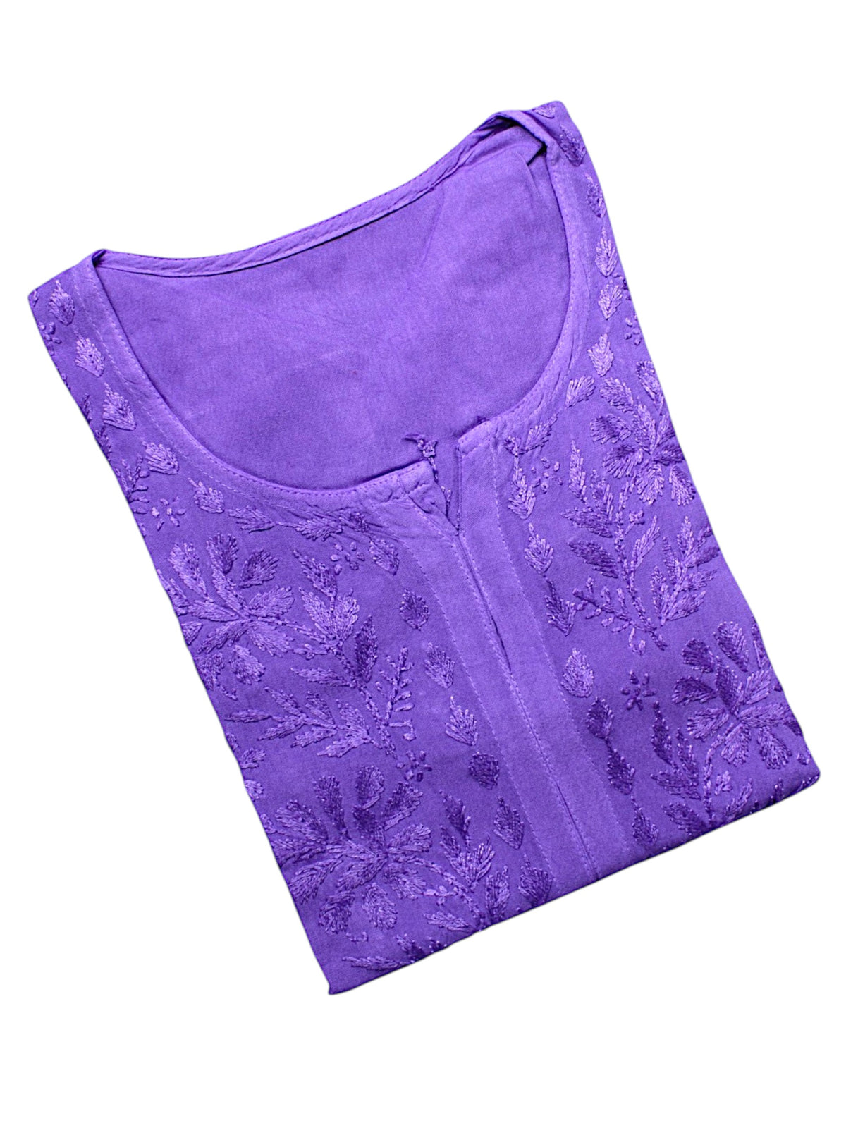 MEHER PURPLE RAYON LONG KURTA