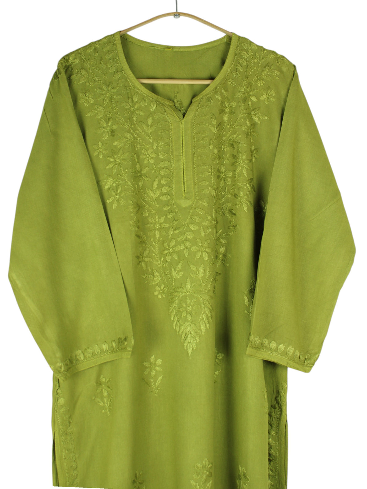 MEHER MEHNDI GREEN RAYON LONG KURTA