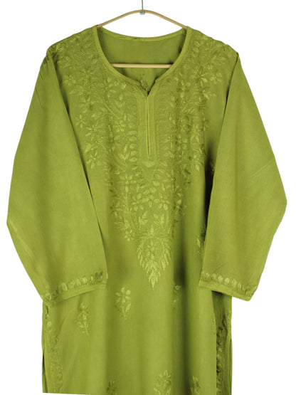 MEHER MEHNDI GREEN RAYON LONG KURTA