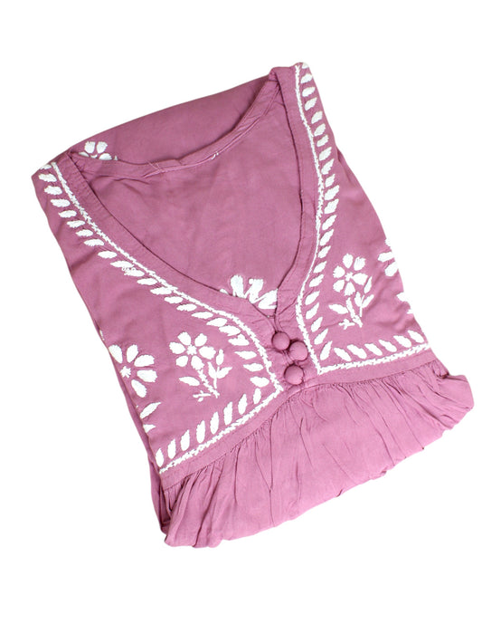 ZAREEN RAYON MAUVE GOWN