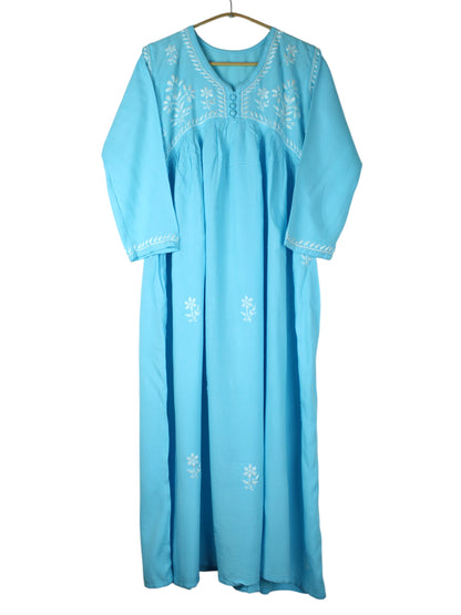 ZAREEN RAYON SKY BLUE GOWN