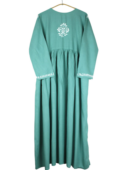 ZAREEN RAYON SEA GREEN GOWN
