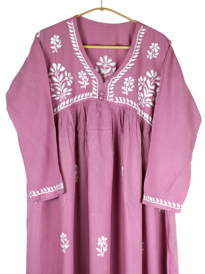 ZAREEN RAYON MAUVE GOWN