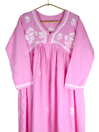ZAREEN RAYON BABY PINK GOWN